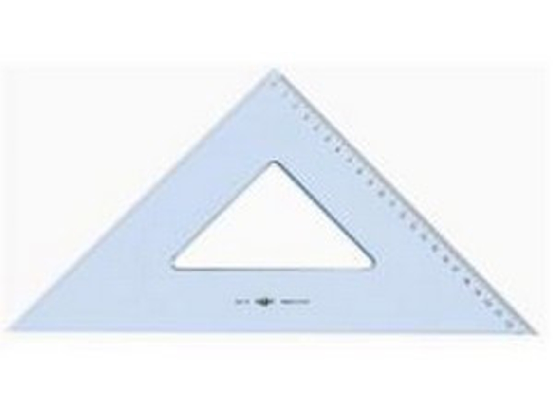 ARDA Squadra 45 35 Cm Uni Line Poliestireno Transparente