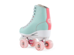 Patins 4 Rodas Script Branco Eu 42Rio Roller