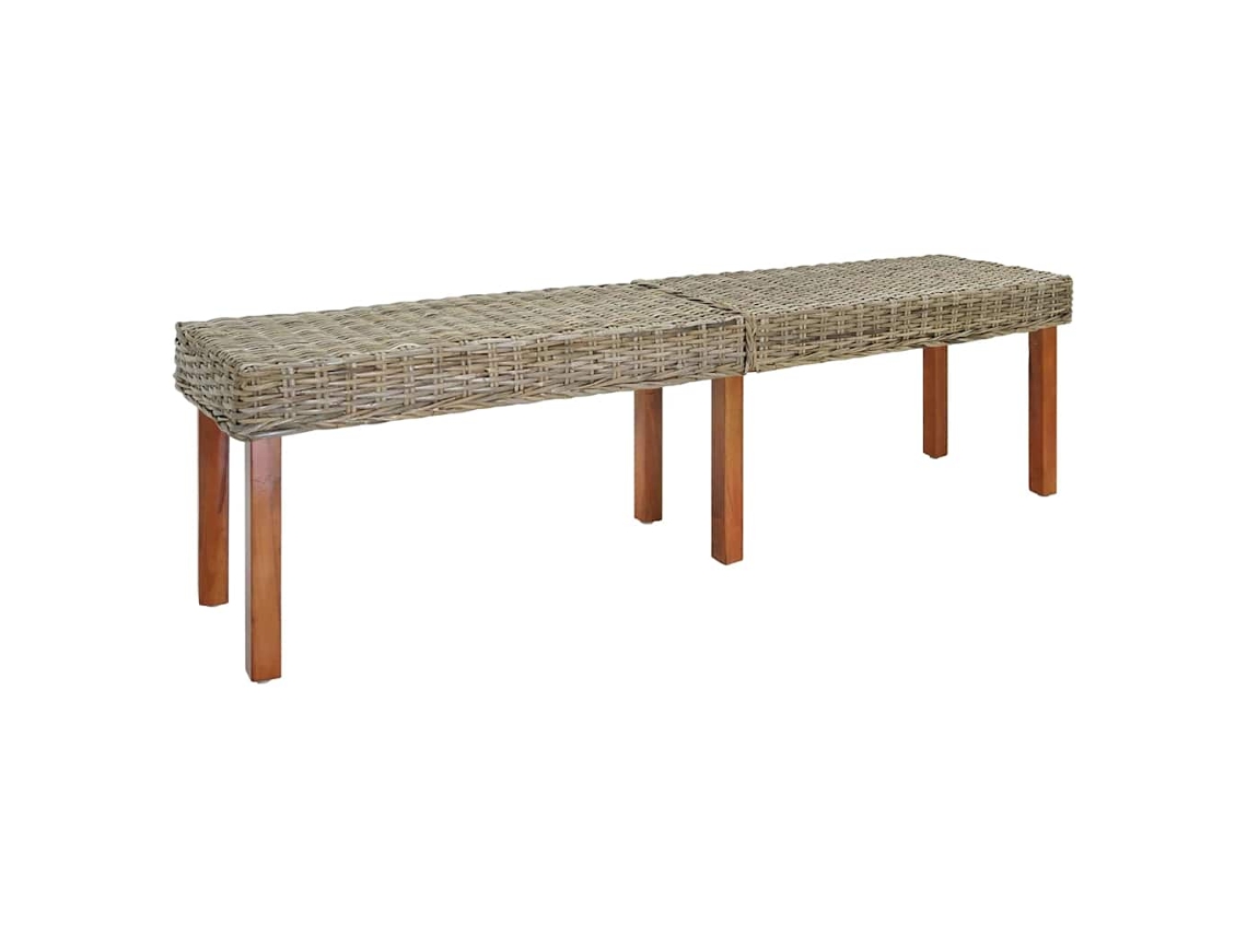 Vidaxl Banco Natural 160 X 35 X 45 Cm Madeira De Manga Maciça