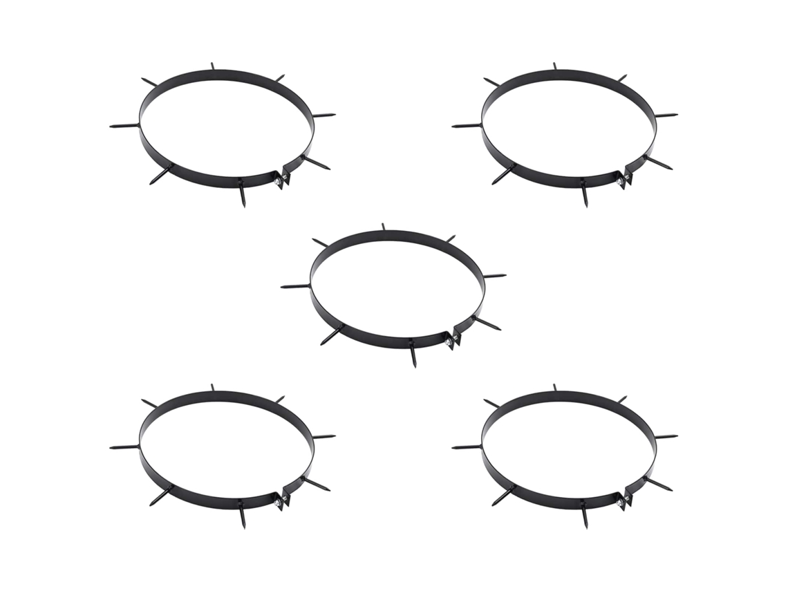 Vidaxl Grampo De Aerador Para Gramado Com Espetos 5 Pcs Ø 30 Cm Aço