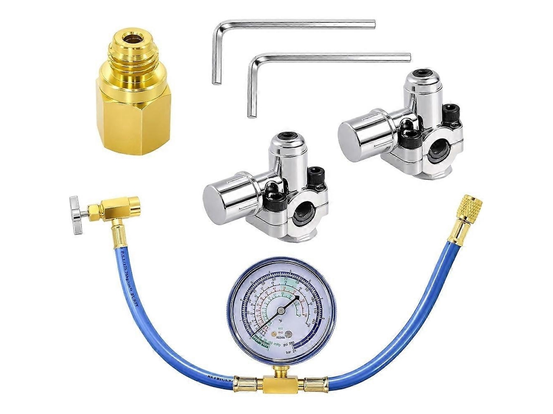 Kit De Recarga De Freon Para Refrigerador Com Válvula Perfurante Bpv31, Compatível Com Tubos De 1/4,5/16,3/8 Polegadas