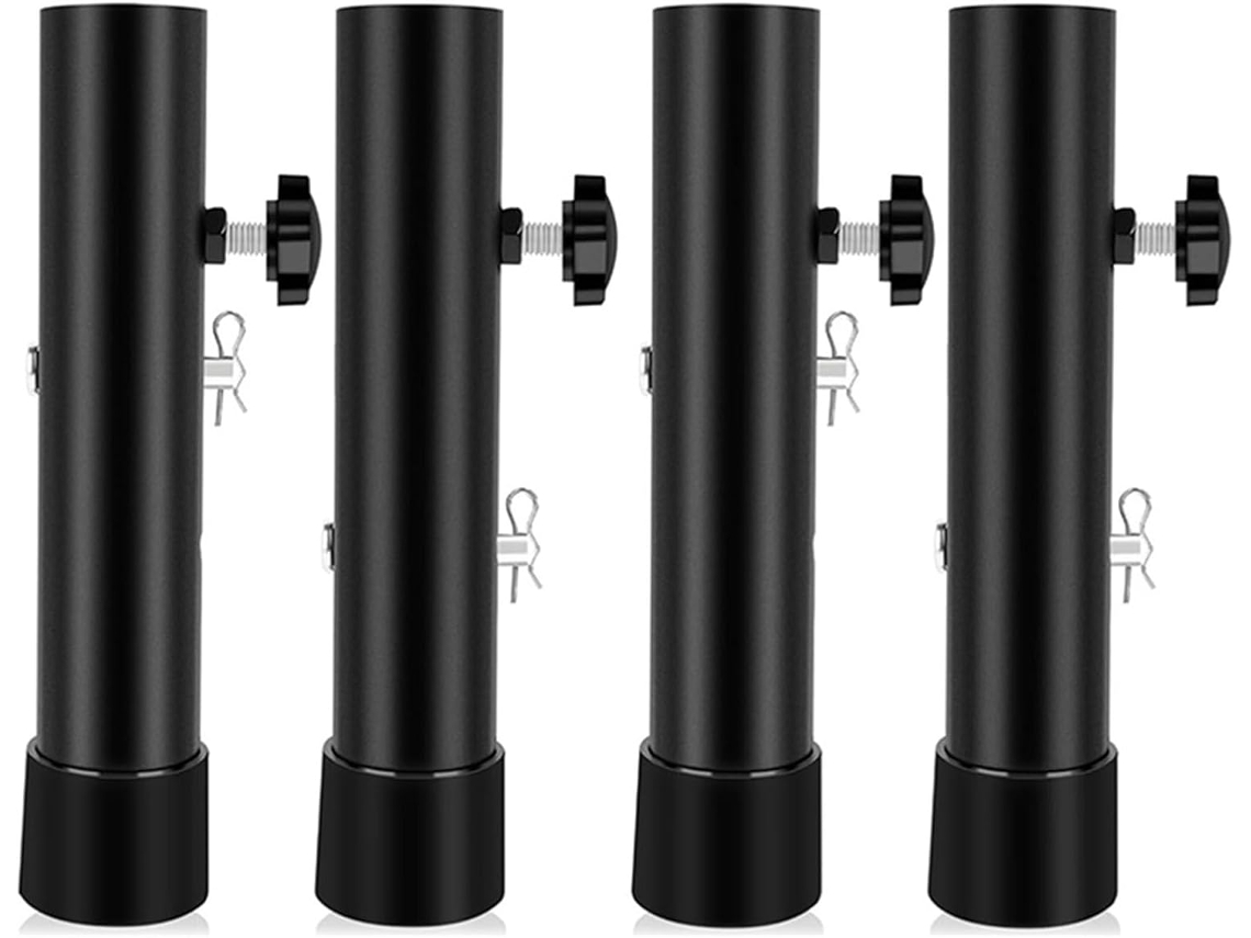Conjunto De 4 Extensões Pernas Mesa Multiuso Em Aço, Elevadores De Mesa Ergonômicos, Elevadores Resistentes Para