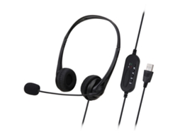 Aetheria fone de Ouvido com Fio Call Center Sy490mv Microfone Redução de Ruído Usb 3.5mm