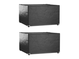 Garden Furniture Cover, Garden Furniture Covers Vidaxl Preto Polietileno (125 X 125 X 75 Cm)