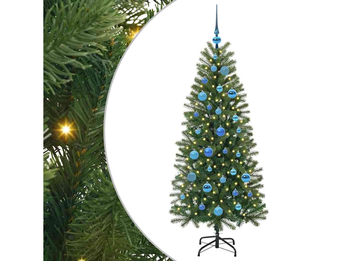 Conjunto 1 Árvore Artificial Vidaxl Verde Plástico (150 Cm)