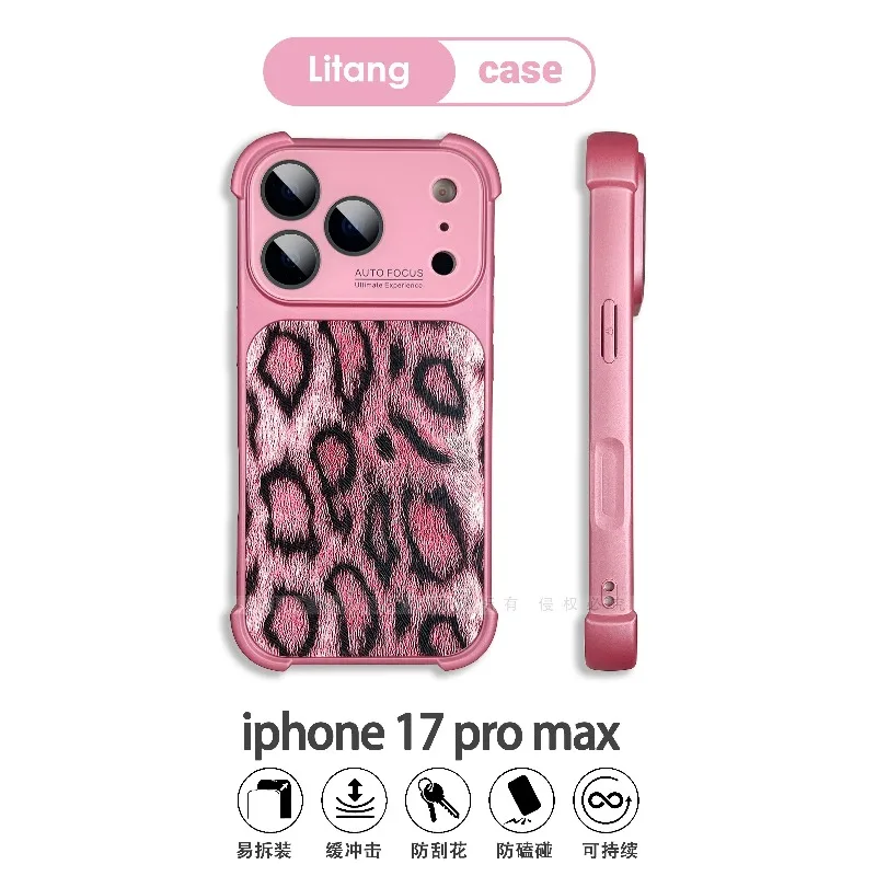 Capa Para Celular Com Estampa Rosa Para Iphone 16 Plus, À Prova De Choque, Em Tpu.
