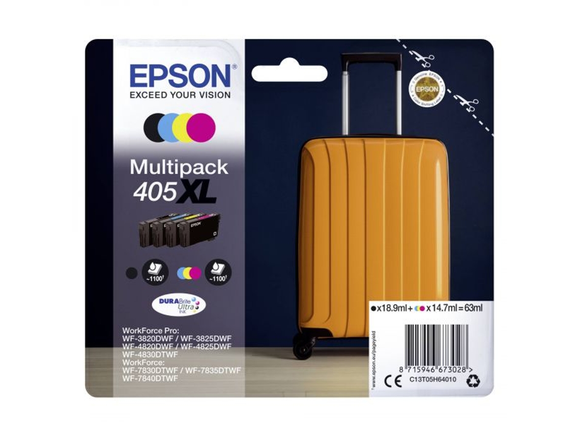Pack Tinteiros EPSON 4 Cores 405XL DURABrite