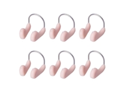 Conjunto De 6 Clipes Nasais Anti-asfixia Para Natação, Clipes Nasais Profissionais Com Arame Para Proteção Subaquática Do Nariz