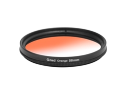 Filtro Gradiente Laranja 58mm Junestar Com Revestimento Multicapa Impermeável Para Câmera Canon E Nikon