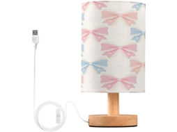 Abajur De Cabeceira In Format Nó Para Quarto, Con Portas De Regamento Usb C, Luminária De Mesa Cabeceira, Luminária