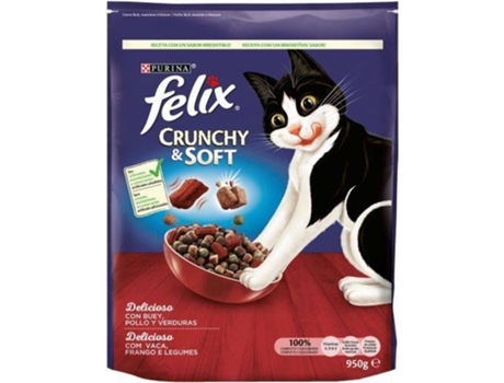 Ração para Gatos  (950 g - Húmida - Sabor: Vaca e Frango com Legumes)