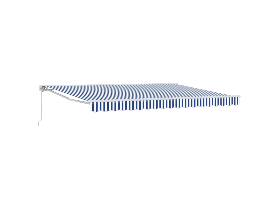 Conjunto 1 Toldo Retrátil Vidaxl Branco Alumínio (5 X 3 M)