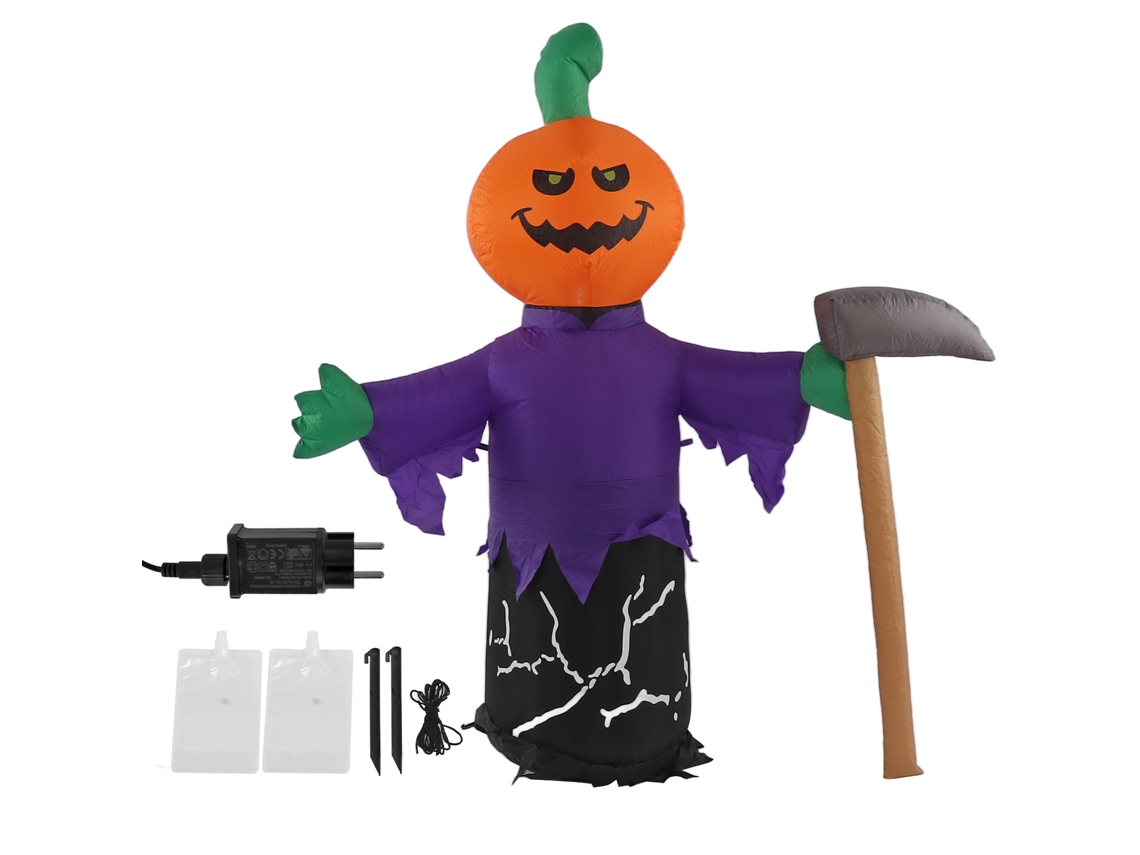 Decoração Inflável de Halloween 5ft com Luz LED IP44 para Jardim e Exterior