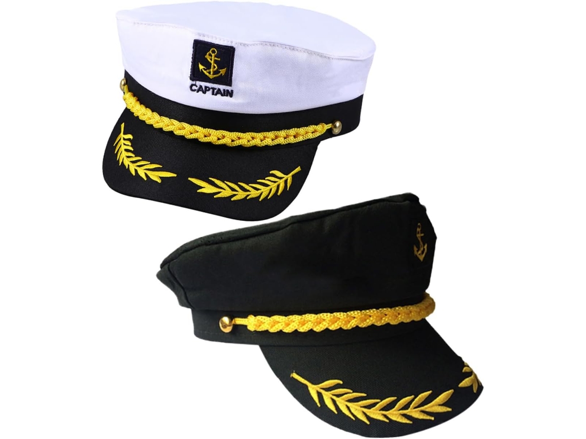 Chapéus De Capitão, Conjunto Com 2 - Para Uso Prático E Funcional