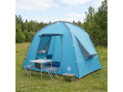 Vidaxl Barraca Cabana Com Telhado Azul 210 X 210 X 138 Cm Poliéster