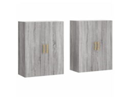 Wall Mounted Cabinet, Wall Mounted Cabinets Vidaxl Cinzeto Madeira Processada (n/a)