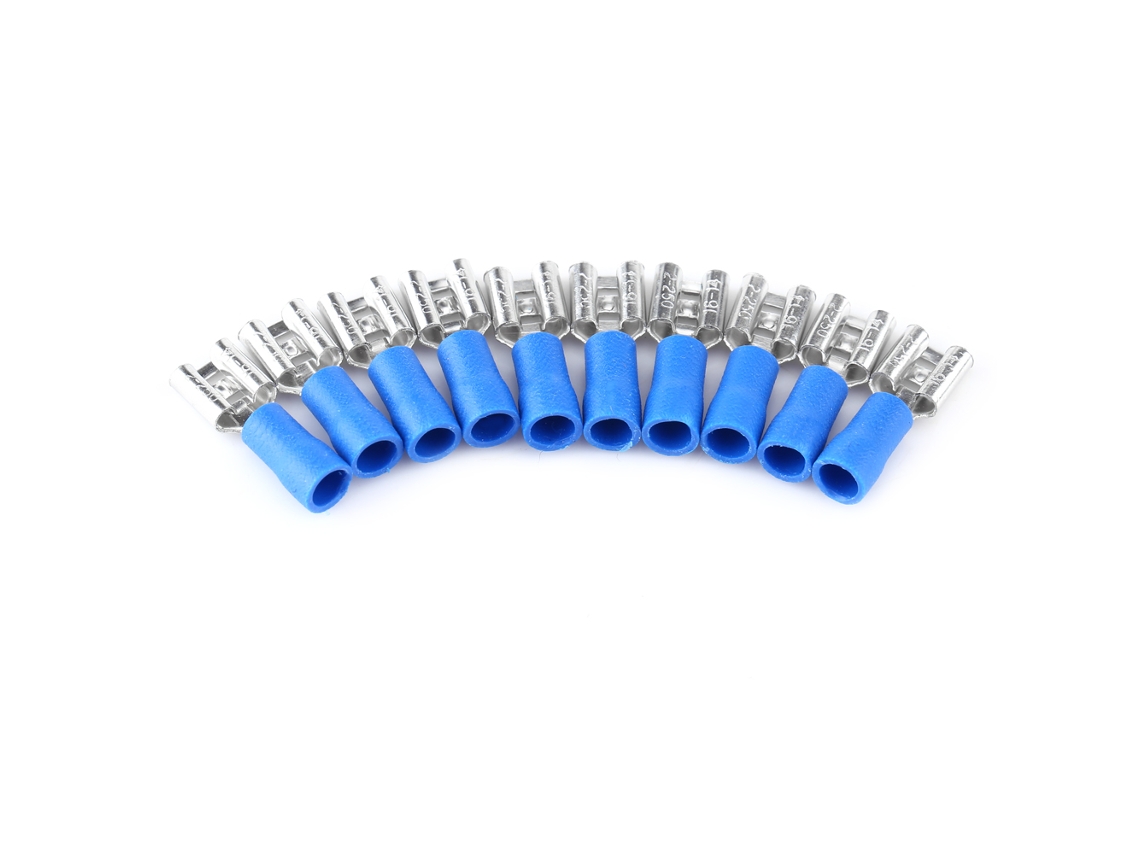 Awts 50 Piezas Terminales de Cable Hembra Rápidas Desconexión Conectores Eléctricos 15a 1.5 2.5mm
