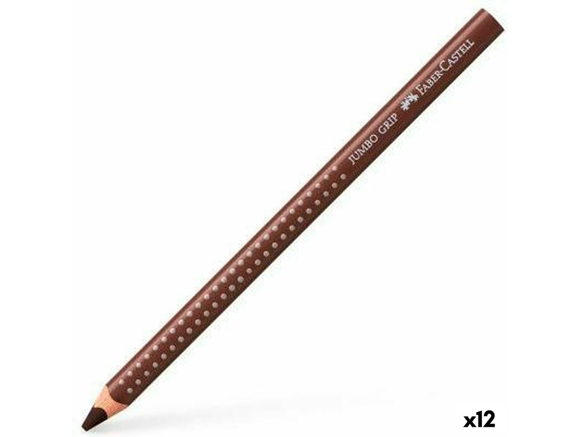 Lápis de Cores FABER-CASTELL Castanho 12 Unidades