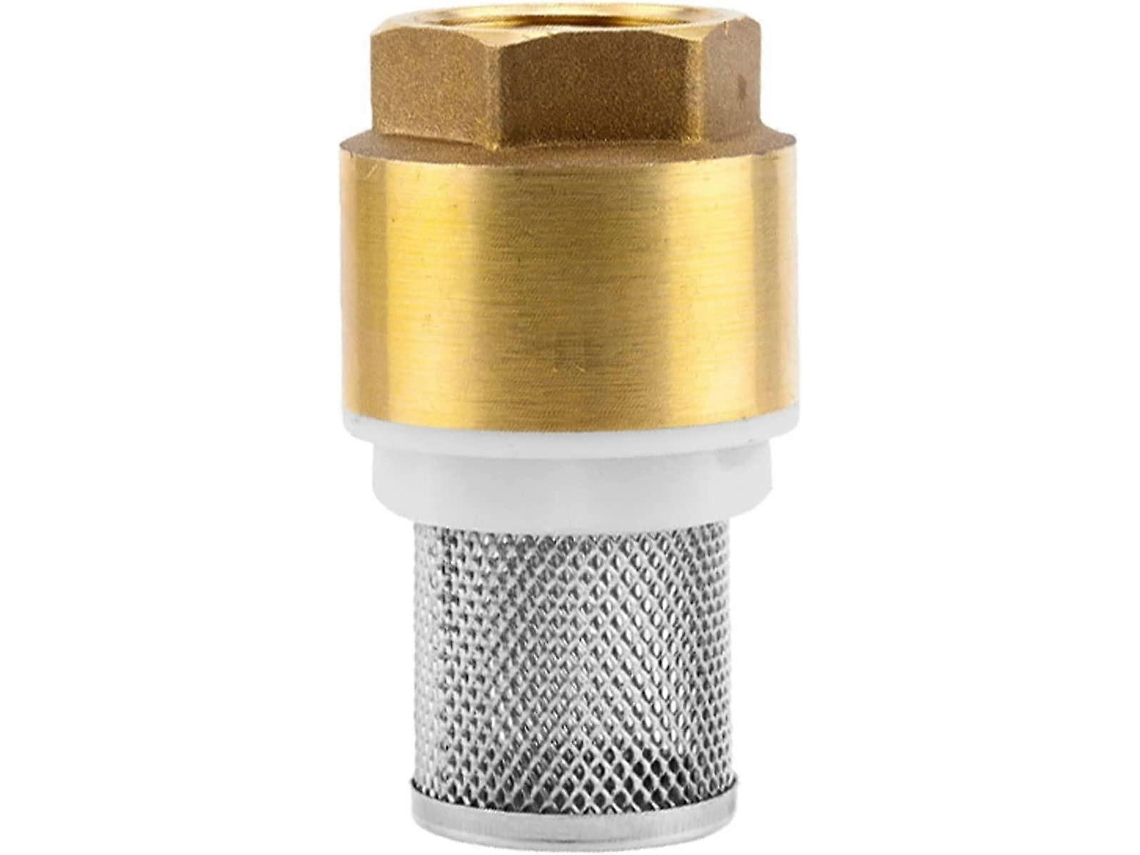 Válvula de pie de latón, 32mm, con cesta de succión, émbolo y junta | S/MARCA