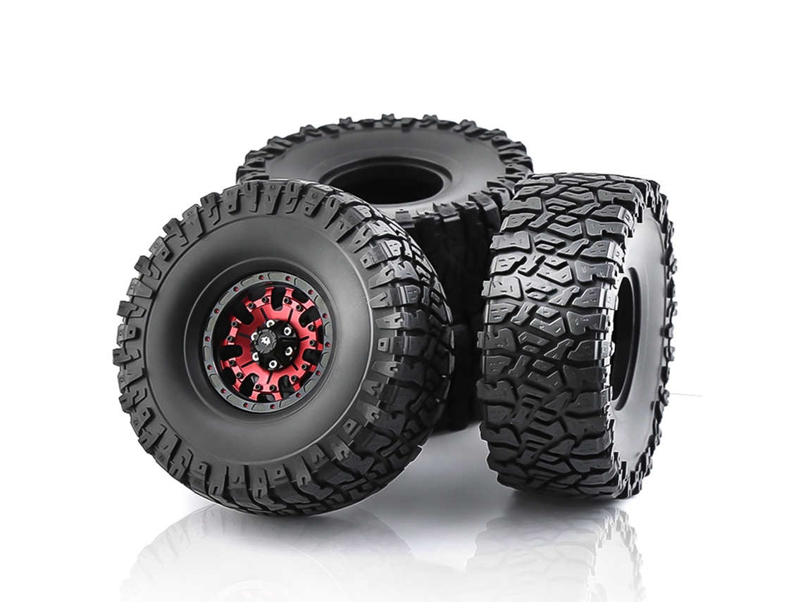 Mali pneus de Borracha para Carro de Controle Remoto Crawler 1.9polegadas 120*48mm 4pcs para Trax4 Axial Scx10 Wraith Yikong Rgt Wrangler 1/10