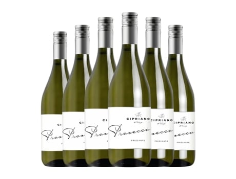 Espumante CARUSO E MININI Cipriano Frizzante Glera Prosecco (0.75 L - 6 Unidades)