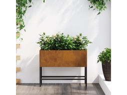Jardineira Elevada 60x26x45 Cm Aço Resistente Ao Tempo Wsd743868 Lovely Home