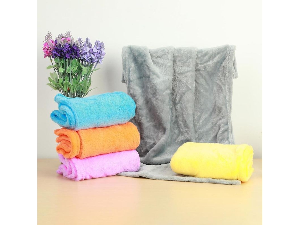 2026 manta de Pelo de Coral Suave e Esponjosa de Cor Sólida Universal para Sofá e Cama 50x70 Cm Naranja
