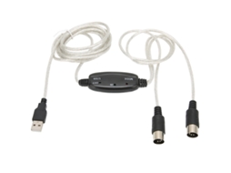 Cable Convertidor USB a MIDI, 16 Canales, para PC con Windows y Sintetizador | S/MARCA