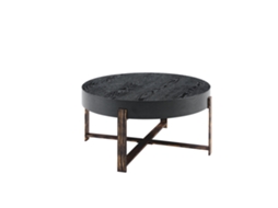 Mesa de Centro redonda 68cm estilo industrial retrô PAPRIKA SHOP
