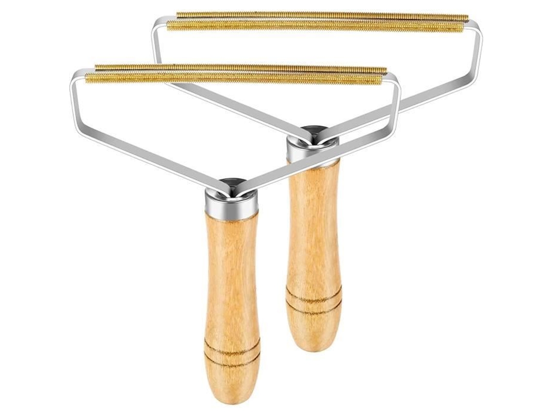 Barbeador de fiapos para suéter, escova anti-pilling manual, escova anti-pilling para tapetes de pêlos de animais de estimação, 2 peças 45 S/MARCA