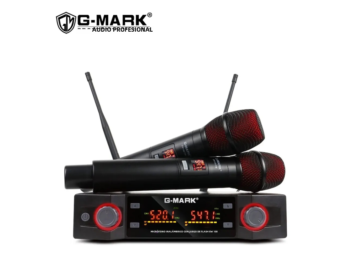 Microfone Sem Fio Uhf Profissional, Frequência Ajustável, Distância De Transmissão De Até 50 Metros.