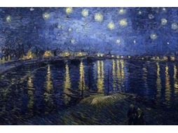 Pintar com Diamantes FIGURED'ART com Moldura 40X50Cm Van Gogh Noite Estrelada Sobre O Rodano Dp-630-Y