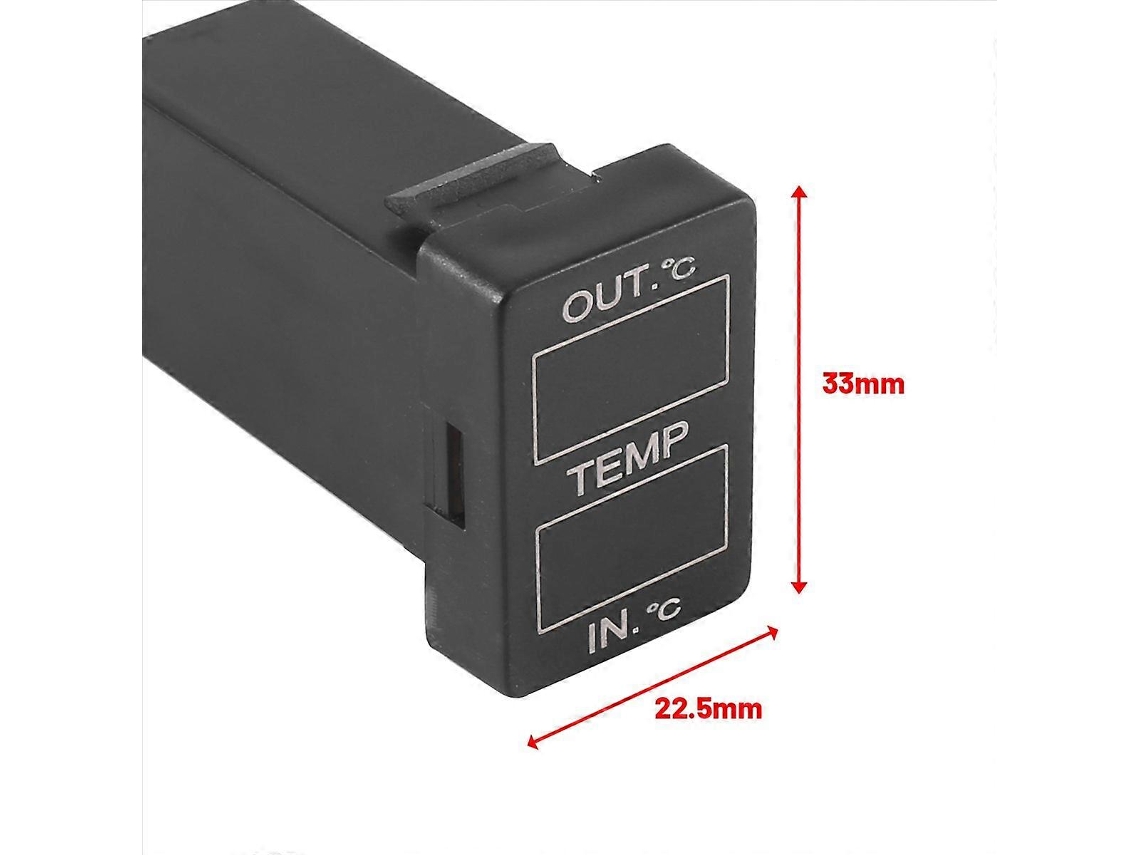 Sensor Duplo De Temperatura Para Exibição Da Temperatura Interna E Externa Do Veículo_yua