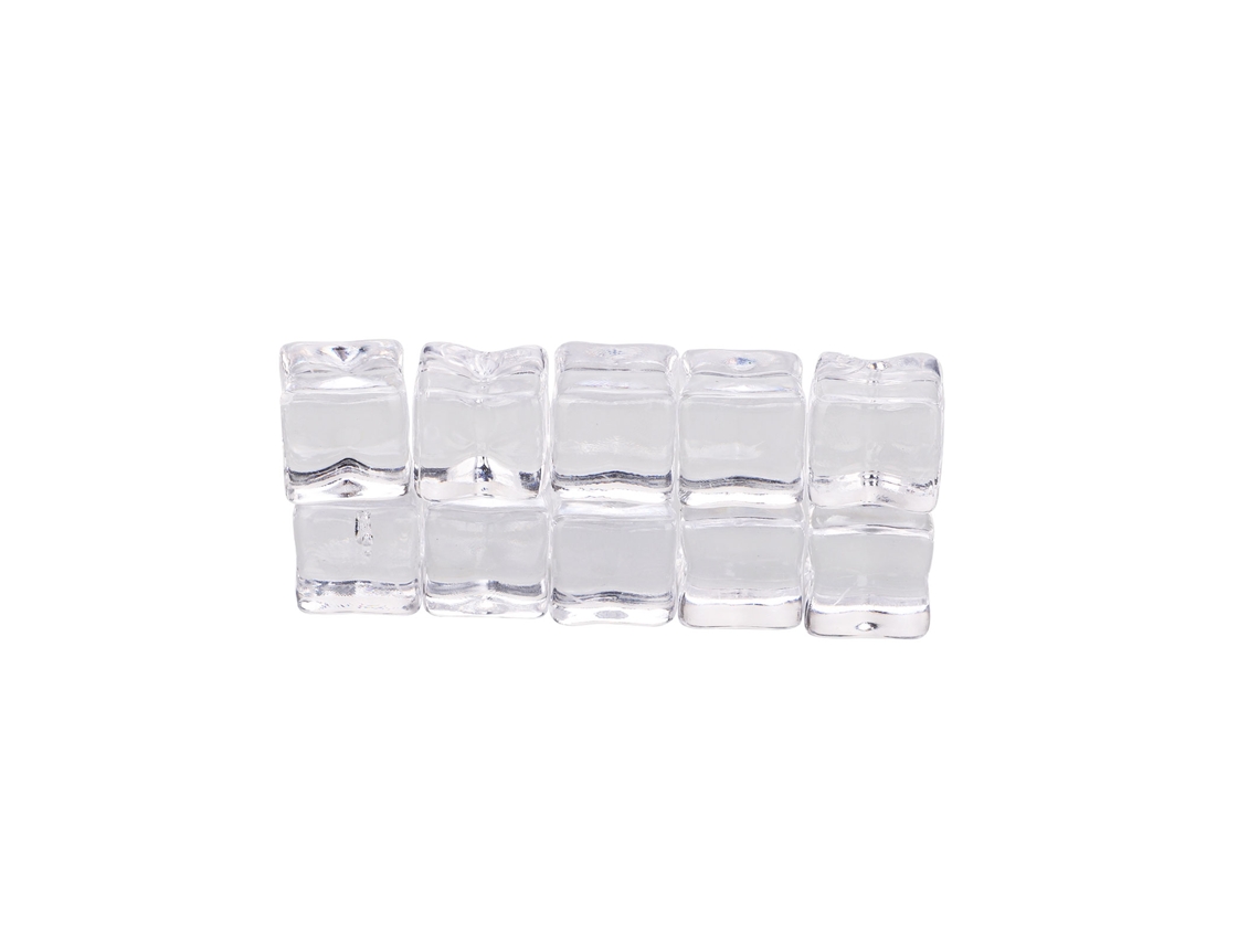 Laxiscreed Cubos De Gelo De Simulação De 10mm Em Pack Com 10 Unidades