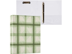 Pasta de Argolas com 3 Furos para Tamanho Carta , Organizador Fichário Redondas e Prancheta, S (27,9 X 21,6 Cm)