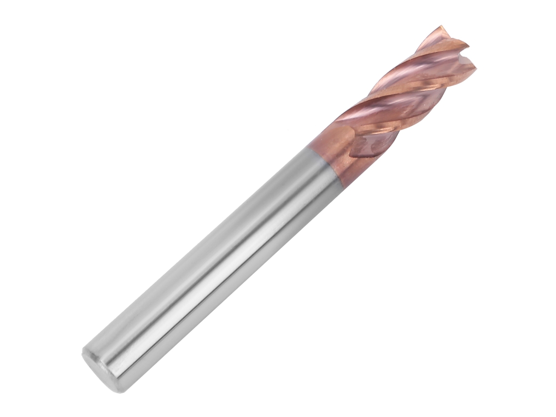 Conjunto De Fresas Em Bronze Laxiscreed Com 4 Flautas E Revestimento Nano Para Alta Dureza