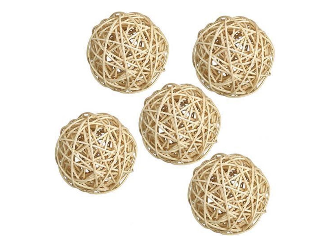 2 Bolas De Vime Decorativas Para Decoração De Banqueteslowmoose
