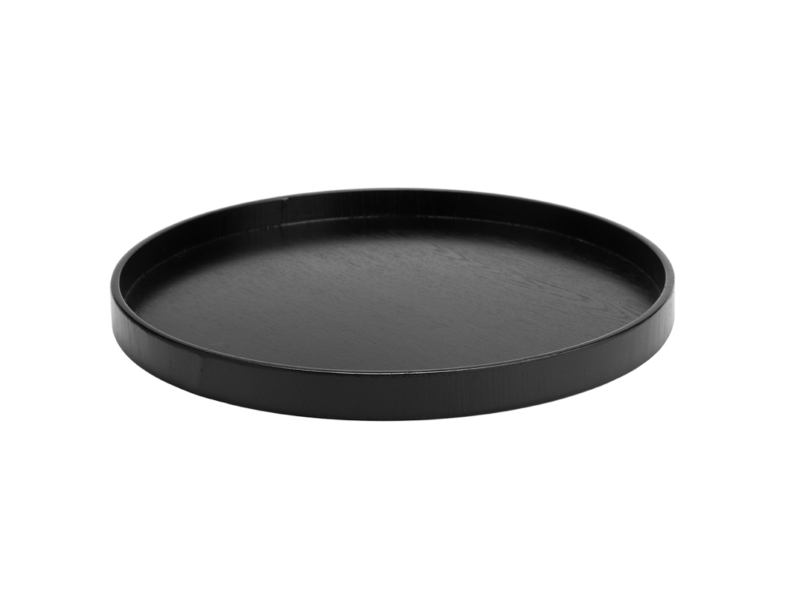 Tabuleiro De Serviço Retangular Em Madeira Preto Para Sushi, Pão E Chá Rnemitery