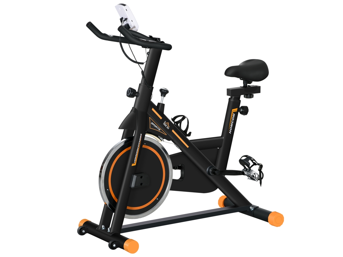 Bicicleta Estática S/MARCA (resistência ajustável, volante 8kg, LCD, assento e guiador ajustáveis, 103x48x115cm)