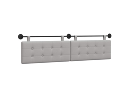 Conjunto 1 Cabeceira De Quarto Vidaxl Cinzento Tecido (210 X 55 X 5 Cm)