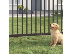 Vidaxl Cerca De Jardim Com Estacas 24 Pcs 95 X 30 Cm Mesh Prateado