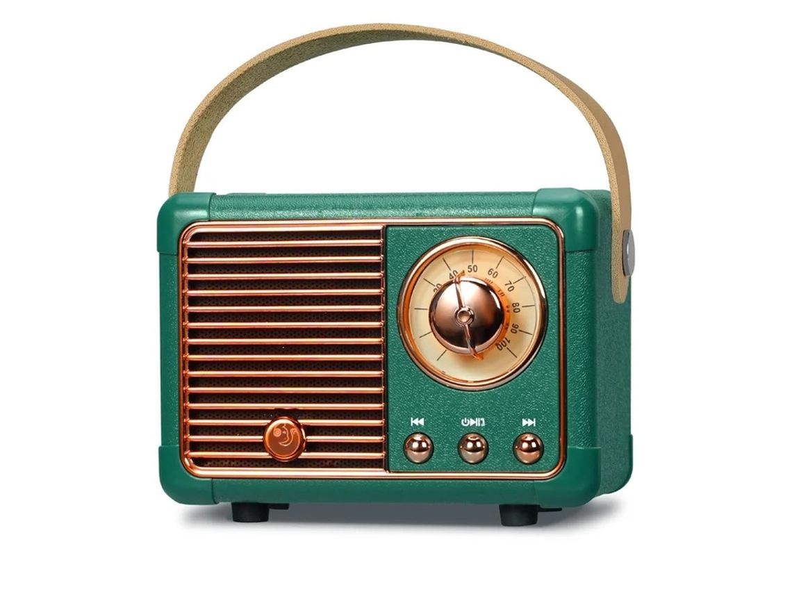 Mini Alto Falante Bluetooth Com Rádio Fm Alto Falante Bluetooth De Rádio Retrô Recarregável Bluetooth 5.0/bom Som Superior Suporta Chamad Yizhood