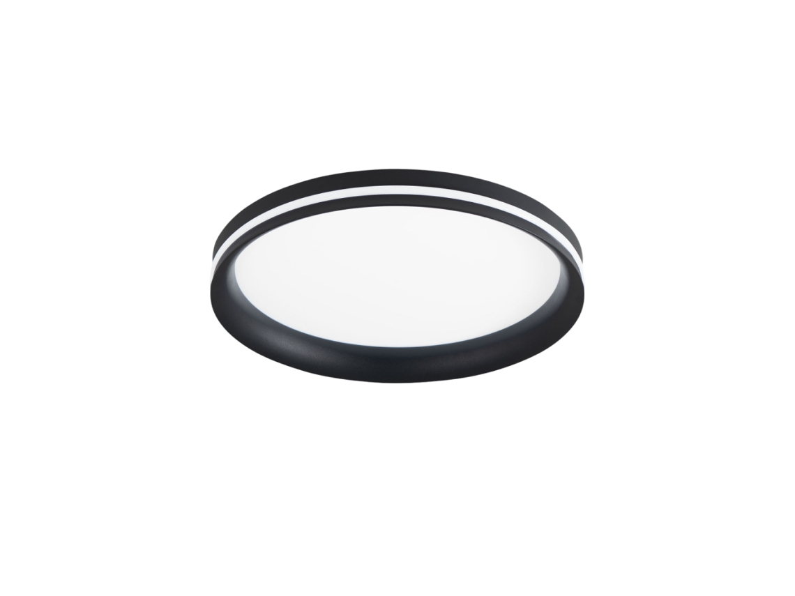Isy Luminária De Teto Led Fabas Luce Em Alumínio Led Integrado 42w Ip20 Preto