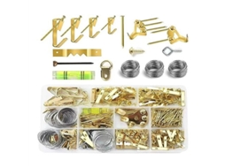 Kit Para Pendurar Quadro-negro Com 314 Peças, Ganchos Reforçados Drywall, Pregos, Fio Serrilhado Pendurar, Etc.
