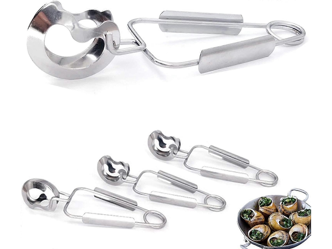 Lurelia Pinça Servir Kit 4 Peças Aço Inox 16 Cm Saladas Pão