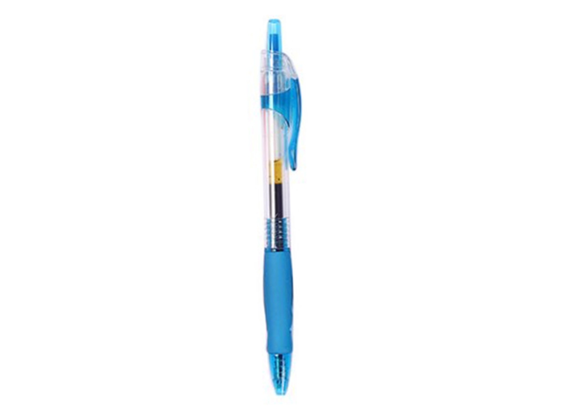 Canetas retráteis Baok de ponta neutra 0,5 mm para estudantes e uso no escritório, azul.