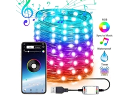Laxiscreed Luzes Led Usb Bluetooth Para Decoração Natal, Festas E Eventos, 20m, 200 Leds
