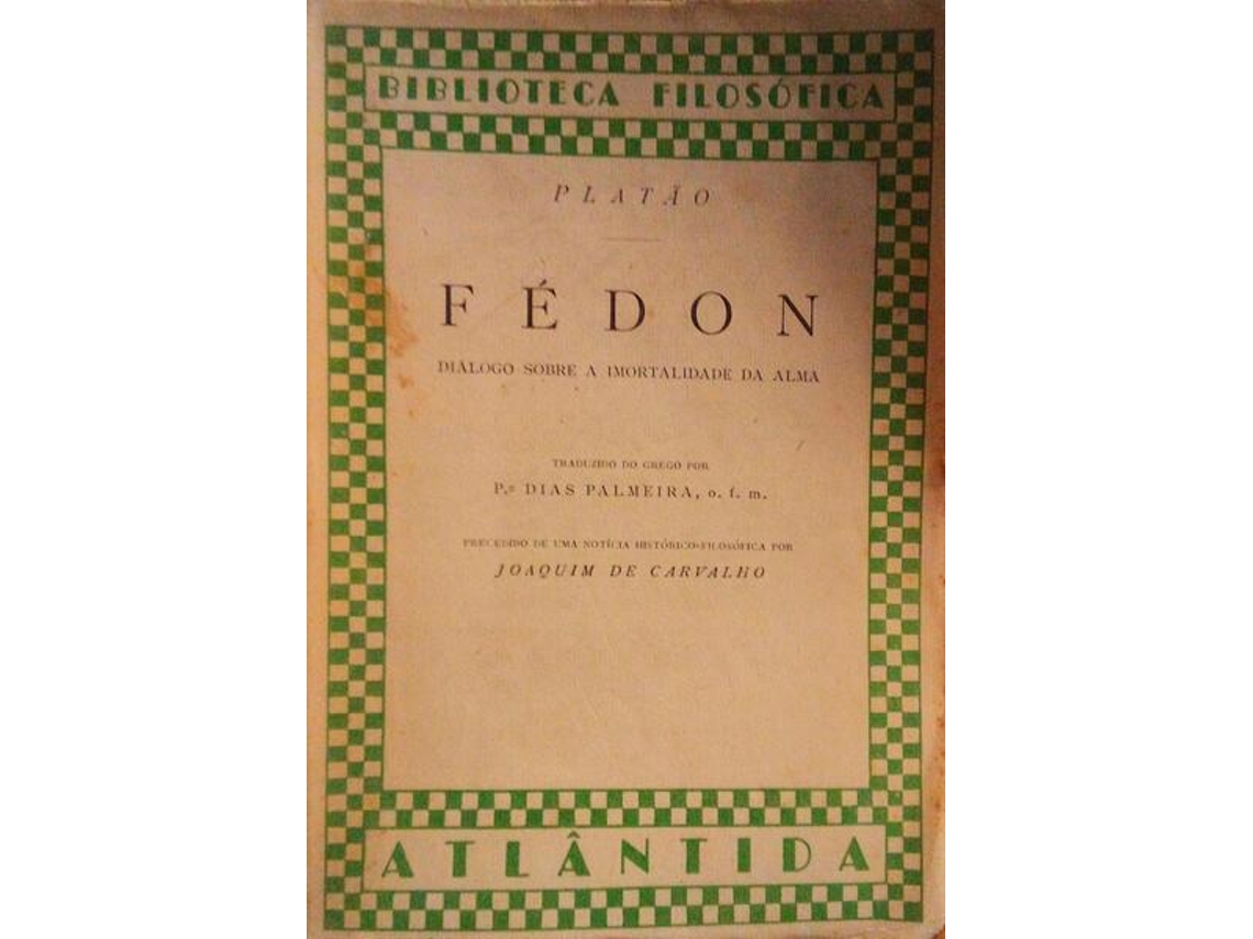 Livro Fédon De Platão (português)