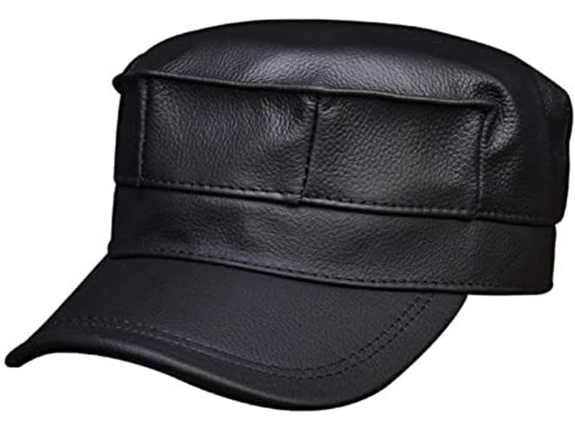 Casquette de Baseball en Cuir SFUSHOS (XL, noir)