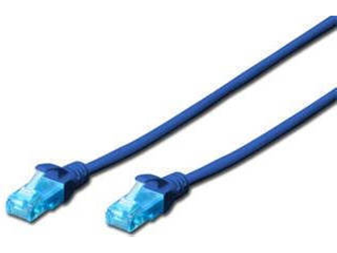 Cabo de Rede DIGITUS (RJ45 - 10 m - Azul)